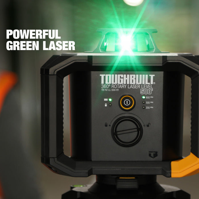 ToughBuilt TB-H2S4-LL-500-R1 150m 360° Rotary Laser Level Kit