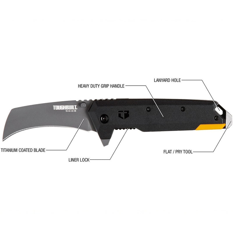 ToughBuilt Hawkbill Folding Knife TB - H4 - 30 - HB - Tool Monster