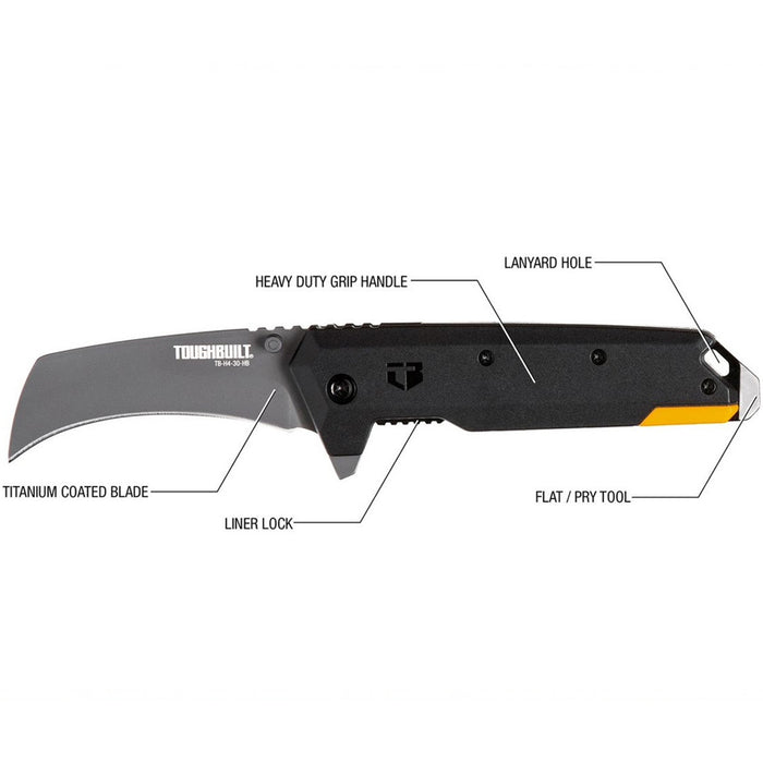 ToughBuilt Hawkbill Folding Knife TB-H4-30-HB