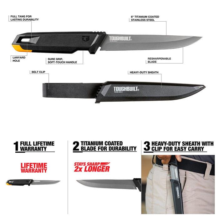 ToughBuilt TB-H4S-40-IK-2 Insulation Knife + Sheath