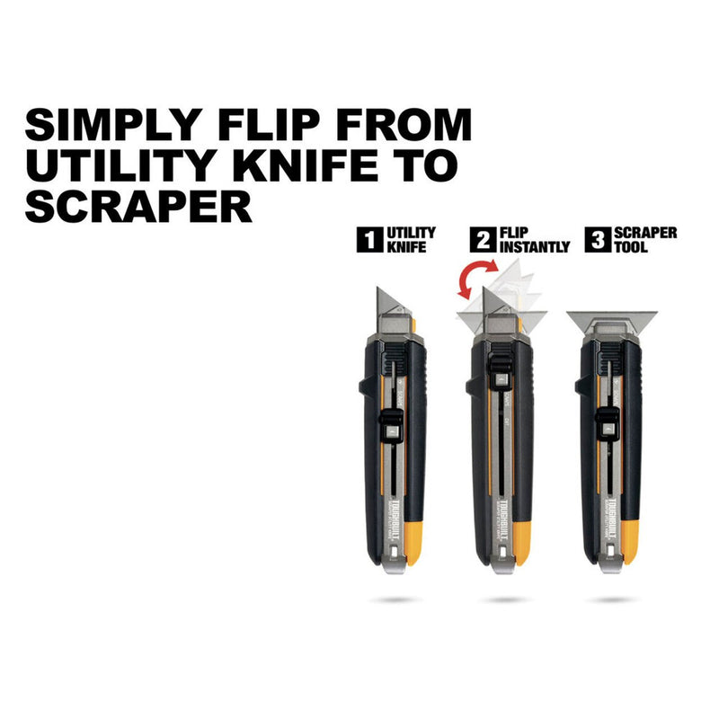 ToughBuilt Scraper Utility Knife (With 5 Utility Knife Blades) TB - H4S5 - 01 - Tool Monster