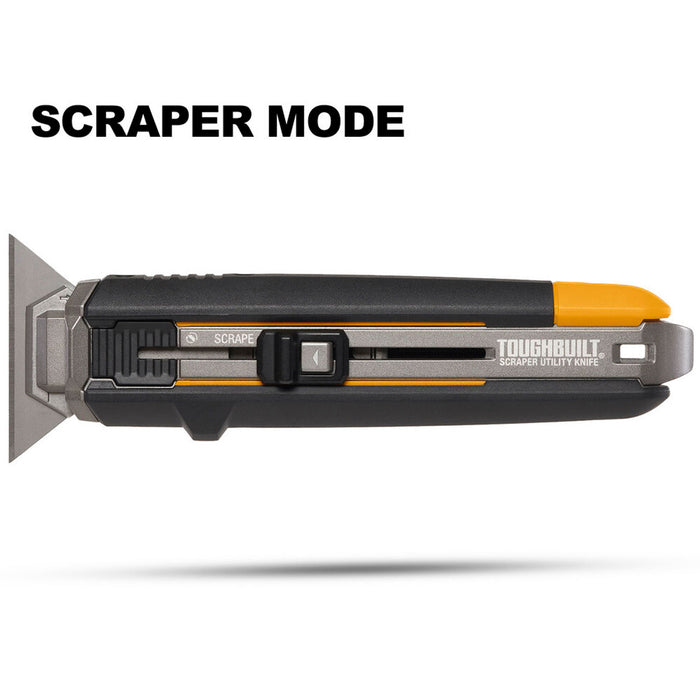 ToughBuilt Scraper Utility Knife (With 5 Utility Knife Blades) TB-H4S5-01