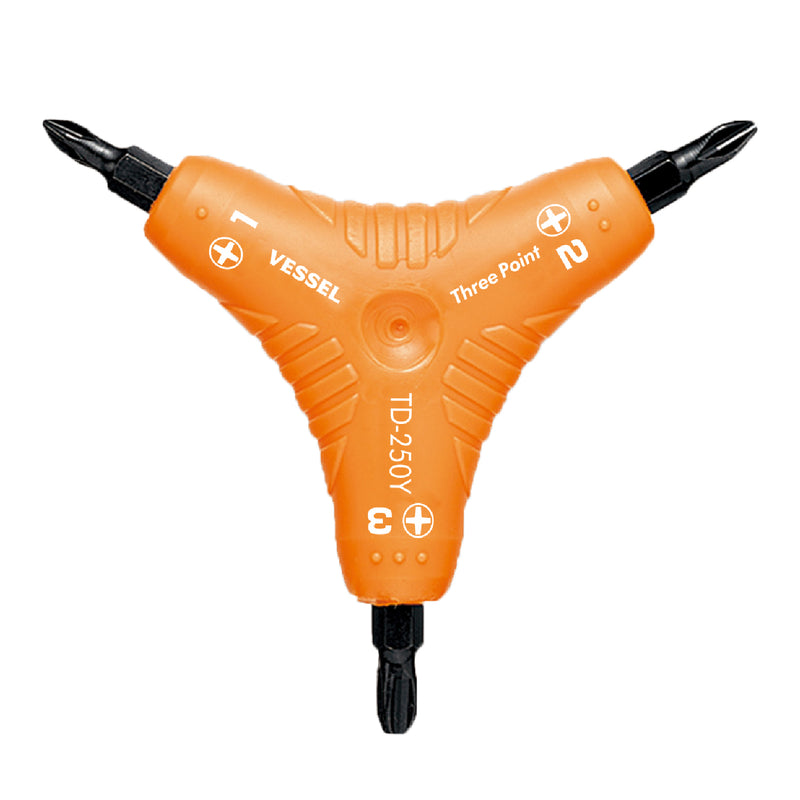 Vessel 3 - Point Cross Screwdriver No.TD - 250Y(Ph No.1/Ph No.2/Ph No.3) - Tool Monster