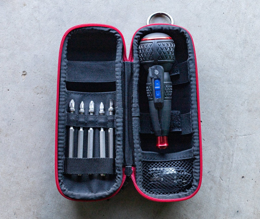 Vessel 220USB Rechargeable Ball Grip Screwdriver Kit – 5 Bits + Zipper Case