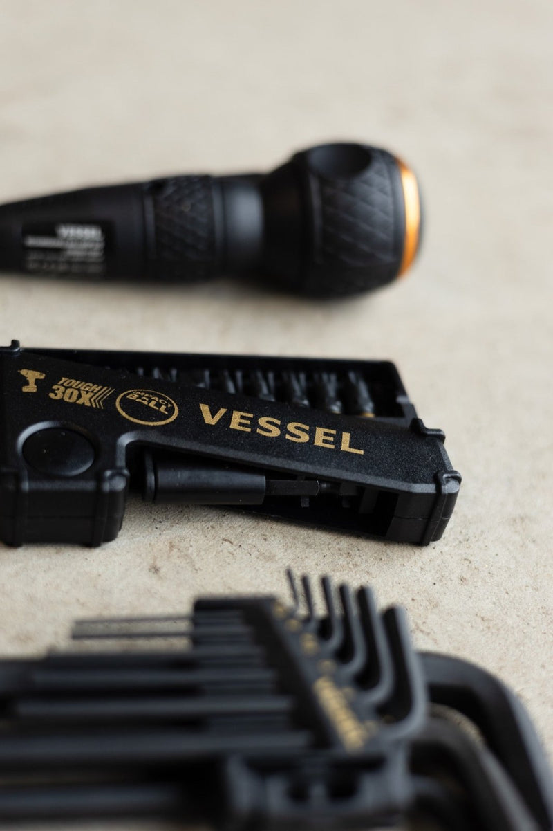 LIMITED EDITION - Vessel USB Rechargeable BALL GRIP Screwdriver Limited Edition Gold Kit - Tool Monster
