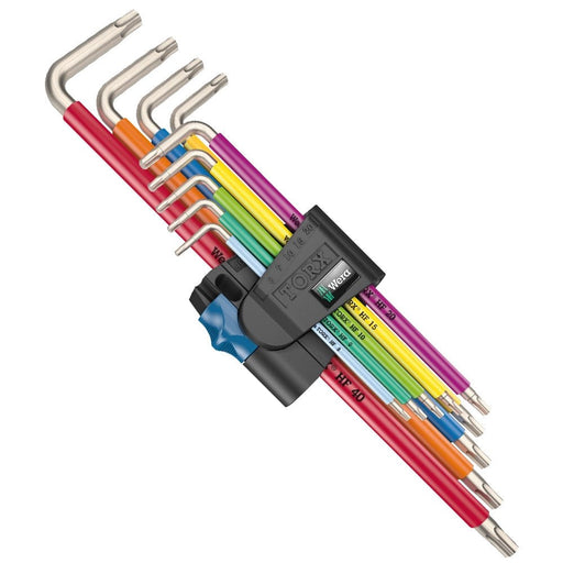 Wera Tools 05022689001 3967/9 Tx Sxl Multicolour Hf Stainless 1 L - Key Set Long 9Pc - Tool Monster