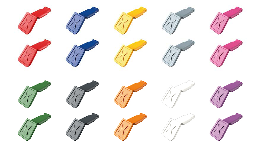 Knipex 00 61 10 ColorCode Clips (10 pieces-Multiple Colour Options)-21 mm