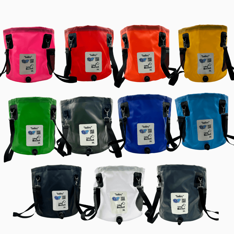 PBP 'Bailey' Folding Bucket [30L with Quick Hose Connector] - Tool Monster