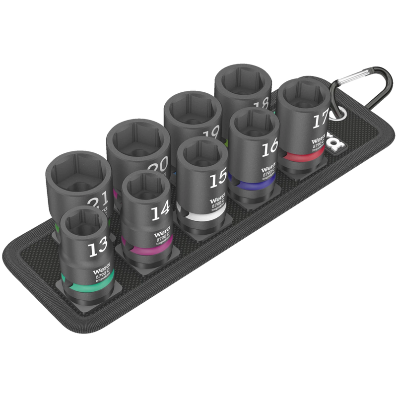 Wera Belt C Impaktor 1 Socket Set, 1/2" Drive, 10Pc - Tool Monster