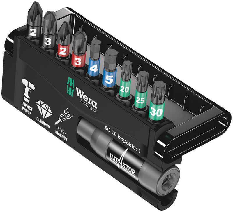 Wera Bit-Check 10 Impaktor 1 SB, 10 pieces (05073980001)