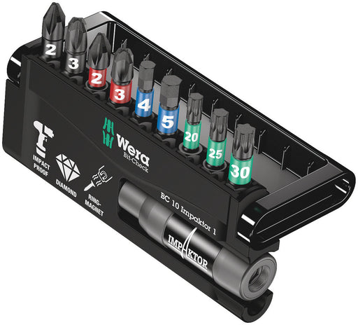 Wera Bit-Check 10 Impaktor 1 SB, 10 pieces (05073980001)