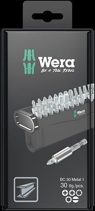Wera Bit-Check 30 Metal 1 SB, 30 pieces