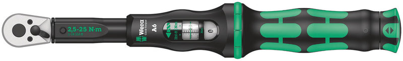 Wera Click-Torque A 6 torque wrench with reversible ratchet, 2.5-25 Nm, 1/4" x 2.5-25 Nm (05075605001)