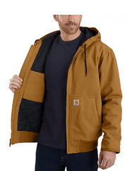 Carhartt Loose Fit Washed Duck Insulated Active Jacket - 3 Warmest Rating - Tool Monster