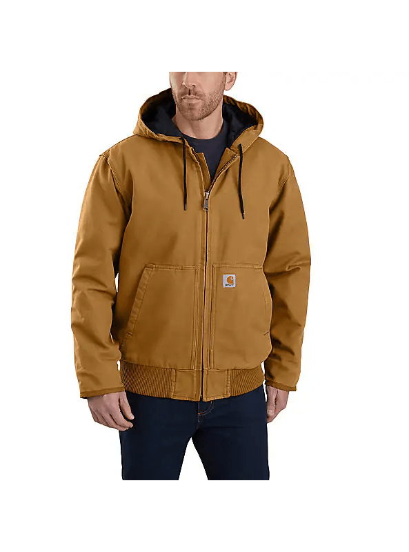 Carhartt Loose Fit Washed Duck Insulated Active Jacket - 3 Warmest Rating - Tool Monster