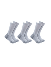 Carhartt® Midweight Cotton Blend Crew Sock 3 Pairs - Tool Monster