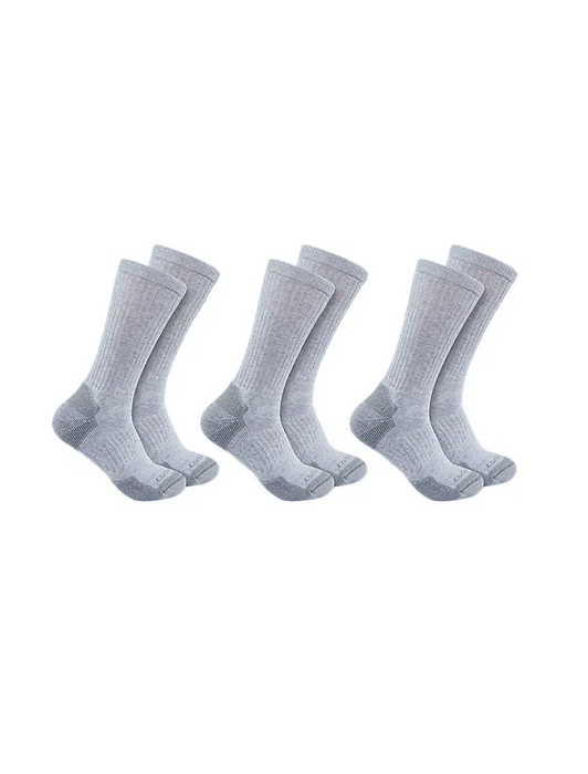 Carhartt® Midweight Cotton Blend Crew Sock 3 Pairs 802212