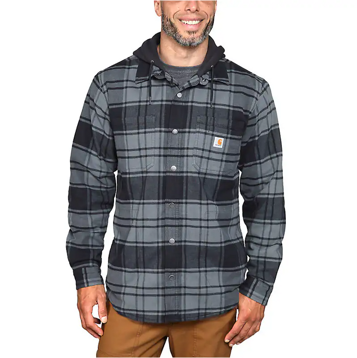 Carhartt Rugged Flex™ Relaxed Fit Flannel Fleece Lined Hooded Shirt Jacket