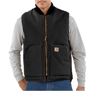 Carhartt Relaxed Fit Firm Duck Insulated Rib Collar Vest - Tool Monster