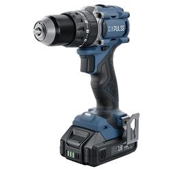 DXPULSE 18V brushless combi drill kit with batteries charger and 74pc accessories