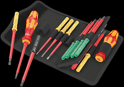 Wera Tools 05006611001 Kraftform Kompakt VDE 17 Universal 1 Tool finder, 17 pieces