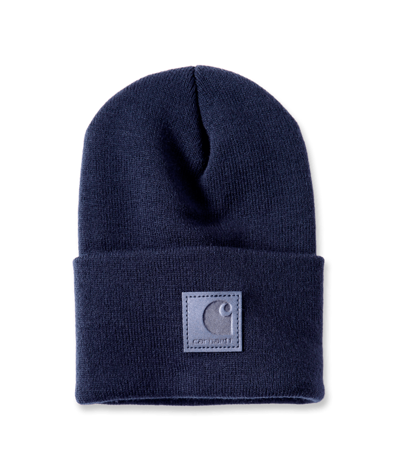 Carhartt Leatherette Watch Cap Beanie Navy