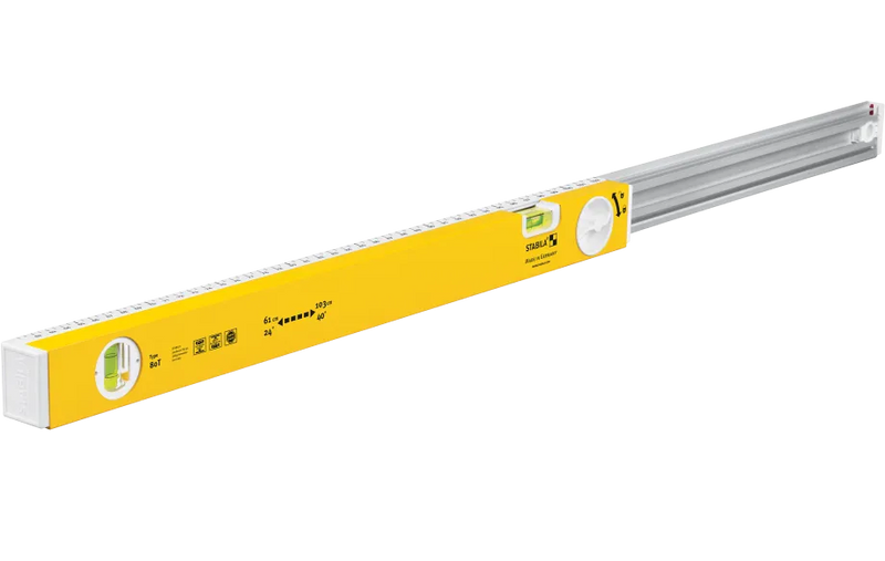 Stabila Extendable Spirit Level 80T / 61-103cm