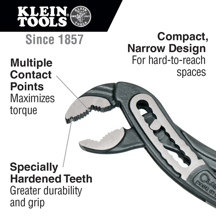 Klein Tools Classic Klaw™ Pump Pliers, 10-Inch