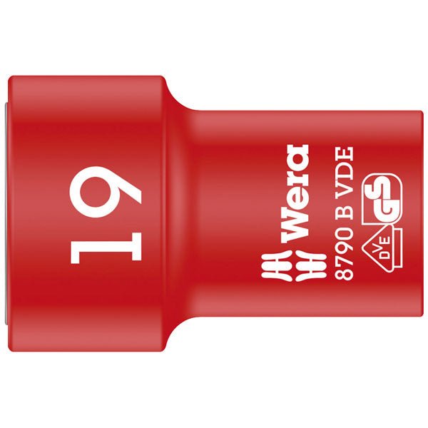 Wera Tools 8790 B VDE SOCKET 3/8" DRIVE 19.0/46 ZYKLOP - Tool Monster