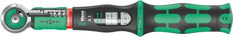 Wera Safe-Torque A 1 torque wrench with 1/4" square head drive, 2-12 Nm, 1/4" x 2-12 Nm (05075800001)