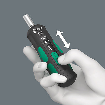 Wera Tools 05075815001 7515 Kraftform Safe-Torque Speed Torque screwdriver, 2-6 Nm