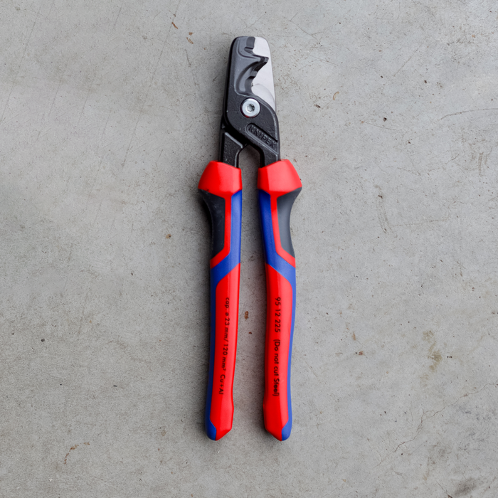 *NEW GRIP* KNIPEX 95 12 225 StepCut® XL Cable shears with step cut