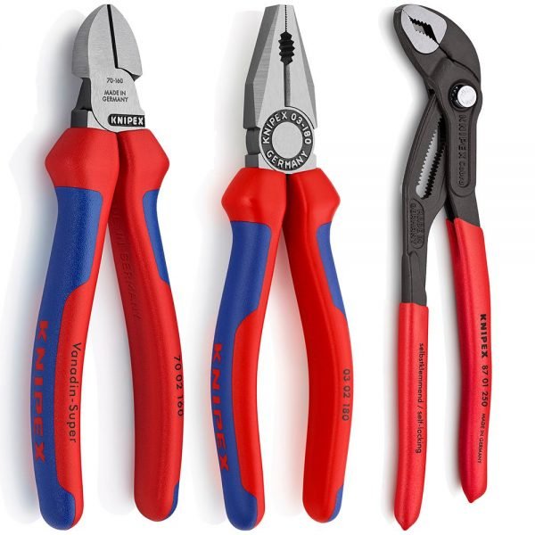 Knipex 3 Piece Plier Set - 00 20 09 V01 - Tool Monster