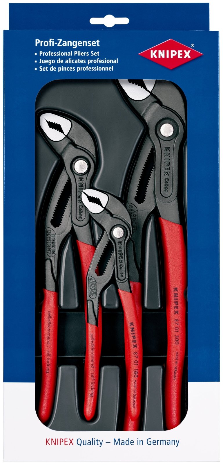 Knipex Cobra® 3 Piece Tool Set - 00 20 09 V02 - Tool Monster