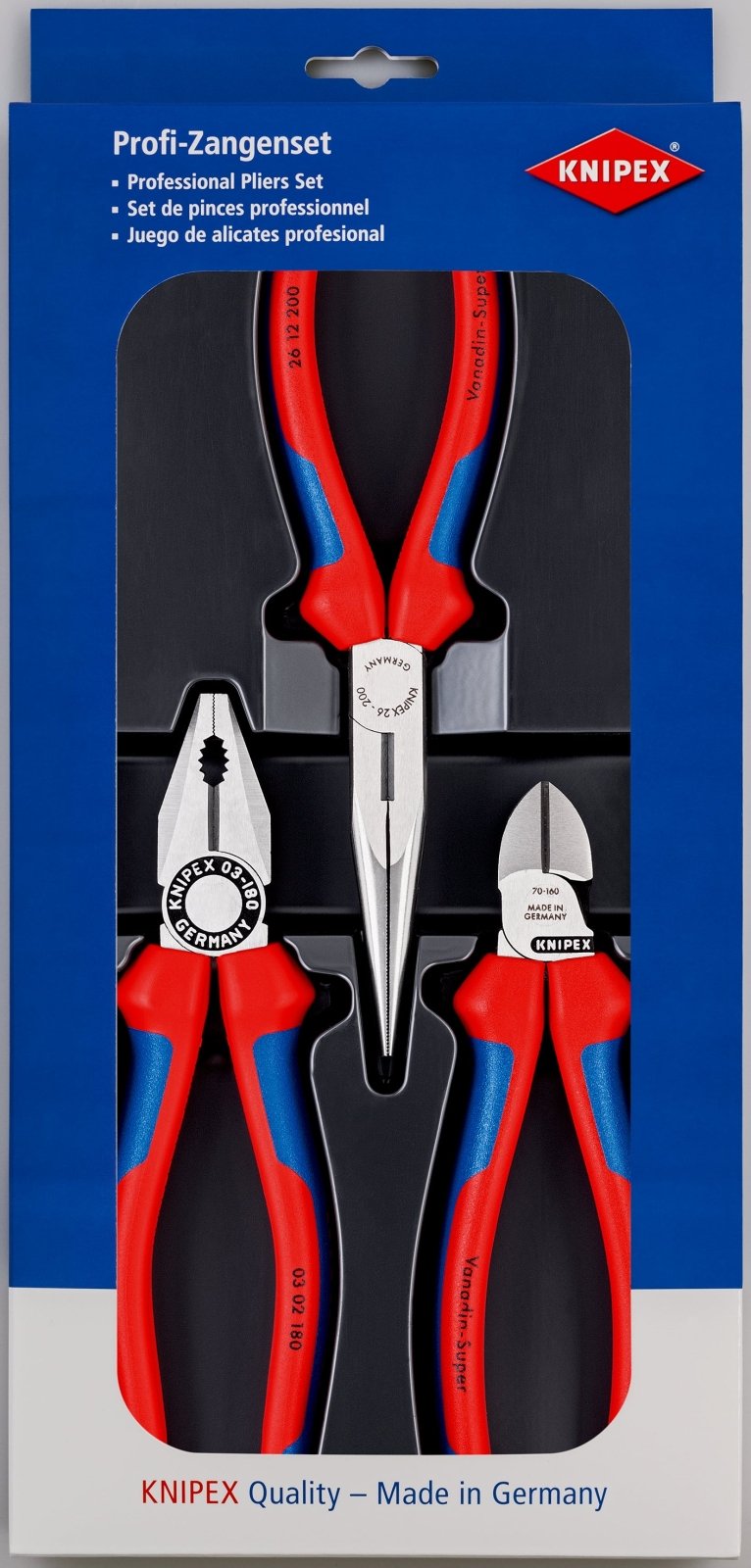 Snipe Nose Side 3 Piece Cutting Pliers Set - 00 20 11 - Tool Monster