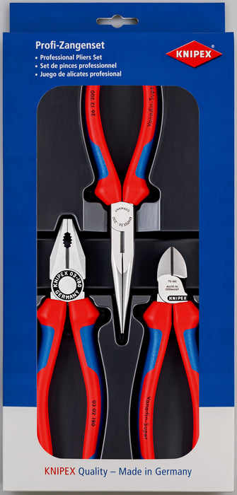 Snipe Nose Side 3 Piece Cutting Pliers Set - 00 20 11 Tool Monster