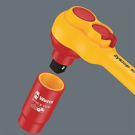 Wera Tools 05004970001 Zyklop 17 Piece VDE Ratchet & Socket Set - Tool Monster