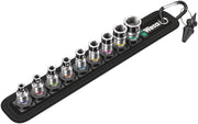 Wera Belt A 1 Zyklop socket set with holding function, 1/4" drive, 10 pieces - Tool Monster