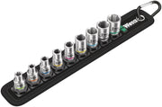 Wera Tools 05003883001 Belt A 4 Zyklop socket set, 1/4" drive, 9 pieces - Tool Monster