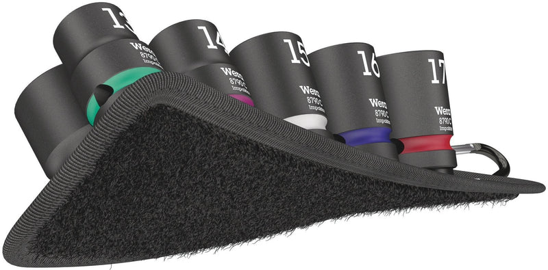 Wera Tools 05004580001 Belt C Impaktor 1 socket set, 1/2" drive, 10 pieces - Tool Monster