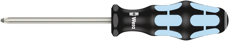 Wera 3355 PZ Screwdriver for Pozidriv screws, stainless, PZ 2 x 100 mm - Tool Monster