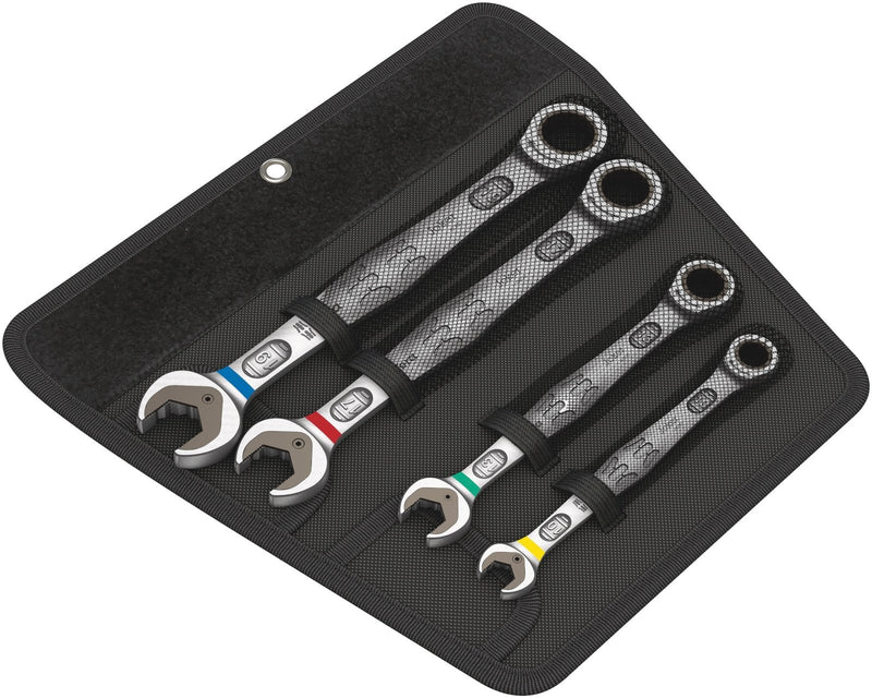Wera Tools 05073290001 4 Piece Joker Ratchet Combination Spanner Set - Tool Monster