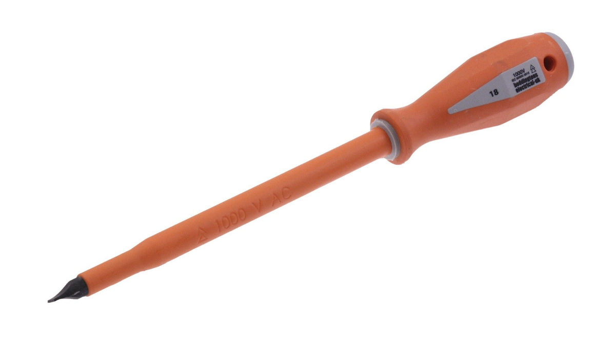 111310 Insulated Slotted Screwdriver, 10mm Tip Length, 1.6 Tip Width, 200mm Blade Length Tool Monster