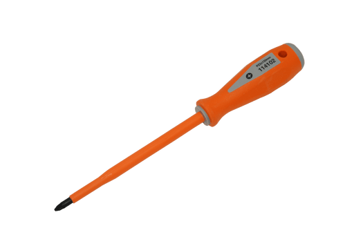 114102 PZ Insulated Pozidrive Screwdrivers , PZ2, 150mm Blade Length, 260mm Overall Length Tool Monster