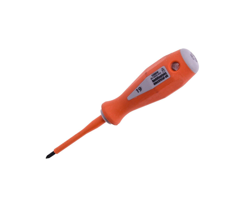 114300 PZ Insulated Pozidrive Screwdrivers , PZ0, 60mm Blade Length, 145mm Overall Length Tool Monster