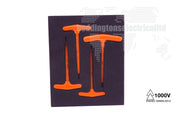 1172S1 Insulated 4 Piece T Bar Allen Key including Point Sizes 2, 3, 4 and 5 Tool Monster