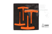 1172S2 Insulated 4 Piece T Bar Allen Key including Point Sizes 6, 7, 8, 9 and 10 Tool Monster