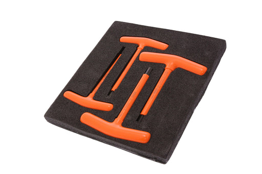 1172S2 Insulated 4 Piece T Bar Allen Key including Point Sizes 6, 7, 8, 9 and 10 Tool Monster