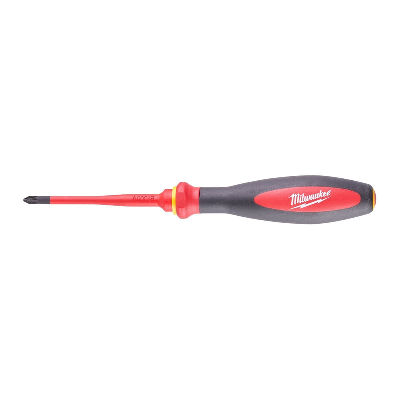 Milwaukee VDE Slim Screwdriver PZ1 x 80mm 4932471450 - Tool Monster
