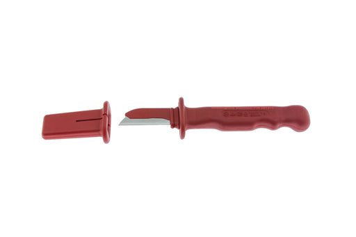 281310 Insulated VDE Cable Knife with Insulated Blade, and Including Blade Cover Tool Monster